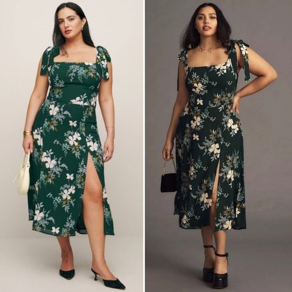 ✨ NEW Reformation Twilight Dress in Portia Green 18